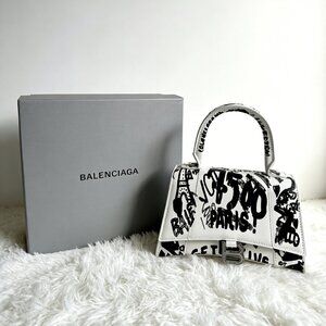 Balenciaga Hourglass XS Graffiti Handbag